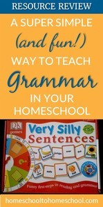 Grammar game review Silly Sentences homeschool