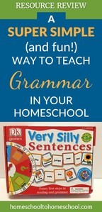 Grammar game review Silly Sentences homeschool