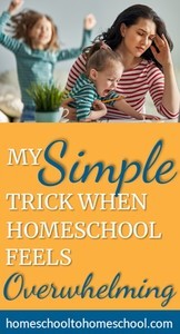 Tip when homeschool feels overwhelming