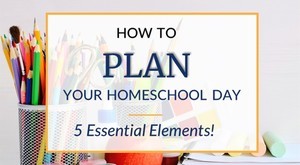 Homeschool daily schedule plan include