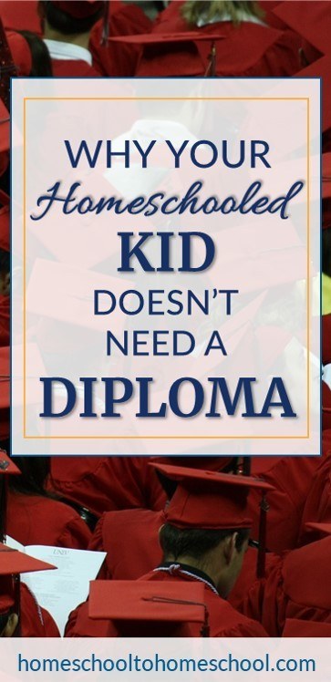Homeschool high school doesn’t need diploma