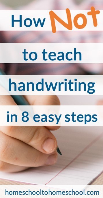 How to teach handwriting 8 easy steps homeschool humor
