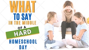 Some days homeschooling is just hard! We’ve gotten to the point (after 15 years) where we get a lot of “pretty good” days. Want to know how we’ve done it? | Hard Homeschool Days | When Homeschooling is hard | Homeschool bad days | Homeschooling when its hard | Homeschooling easier | Is homeschooling hard for parents |