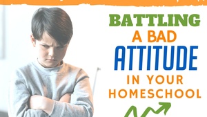 How do you fight the homeschool battle and win? If you get a few key things in place, you’ll find that you have fewer battles and more peace in your homeschool. | Homeschool bad attitude | Homeschool defiant child | How to motivate homeschool child | homeschool battles | Uncooperative homeschooler |
